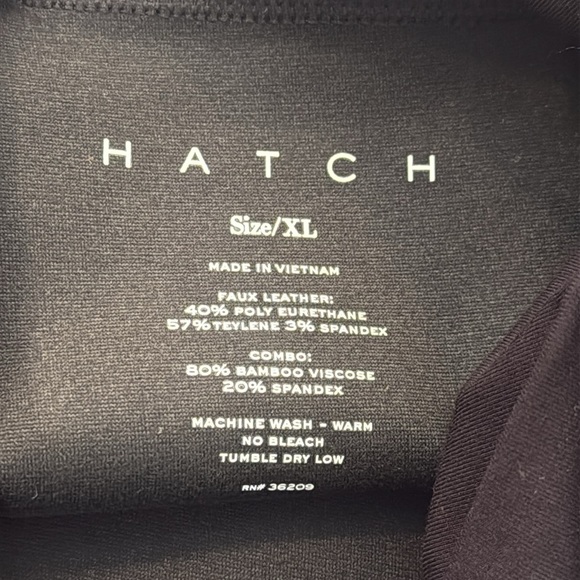 NWT Hatch The Vegan Stretch Leather Crop Flare SZ XL - Picture 4 of 7